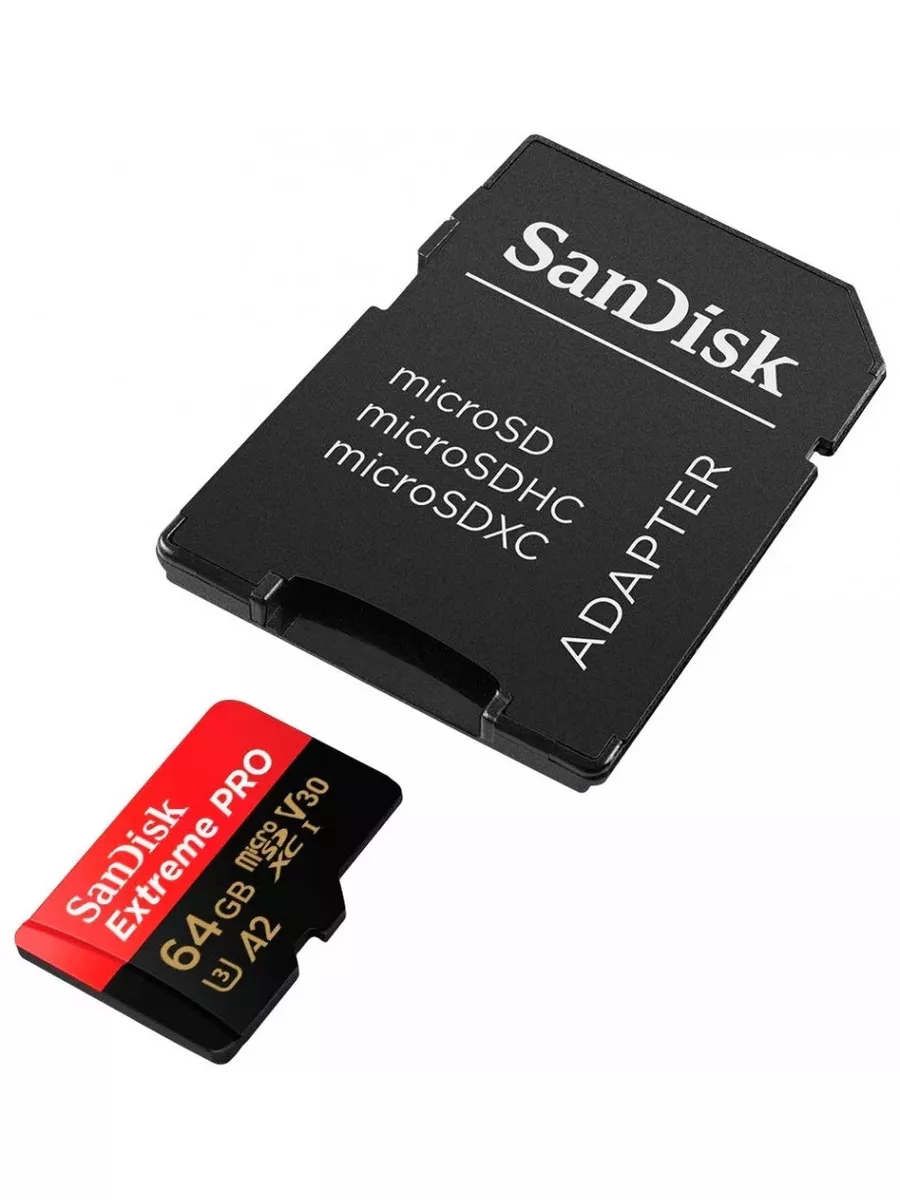 Карта памяти SanDisk SDSQXCY-064G-GN6MA 64GB,microSDXC,Extreme Pro Rescue Deluxe,170MB/s,A2,C10,V30,UHS-I U3,SD adapter SDSQXCY-064G-GN6MA SDSQXCY-064G-GN6MA #2