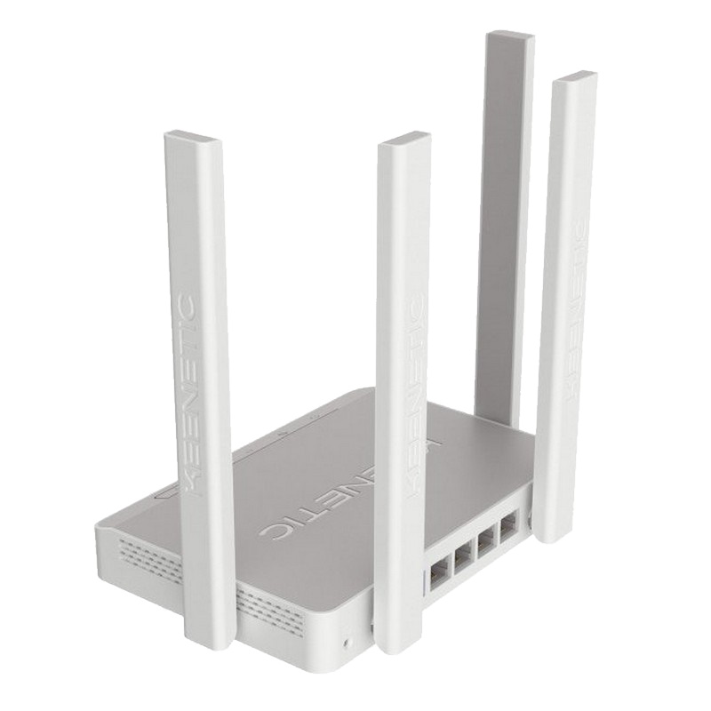 Интернет-центр Keenetic Extra двухдиапазонный с Mesh Wi-Fi AC1200, усилителями сигнала, управляемым коммутатором и многофункциональным портом USB KN-1711 KN-1711