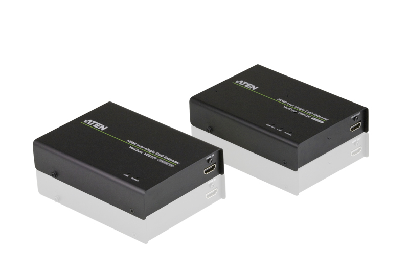 Удлинитель ATEN HDMI, 100 м., 1xUTP Cat5e, HDMI+RJ45, F, без шнуров, Б.П.220> 5.3V, до 4Kx2K/70m 60Hz VE812R-AT-G VE812R-AT-G