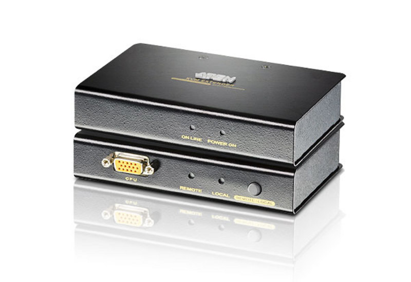 Удлинитель ATEN VGA/SVGA+KBD+MOUSE PS2, 150 м., 1xUTP Cat5e, HD-DB15+2x6MINIDIN, Female, с KVM-шнуром CE250A-A7-G CE250A-A7-G