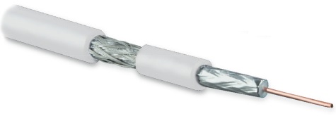 Кабель Hyperline коаксиальный SAT703N, 75 Ом, жила - 17 AWG (1.13 mm, медь,solid), экран - фольга+оплетка (луженная медь, 45%), общий диаметр 6.6мм, изоляция PVC, черный (бухта 500 м) COAX-SAT703N-WH-100 COAX-SAT703N-WH-100