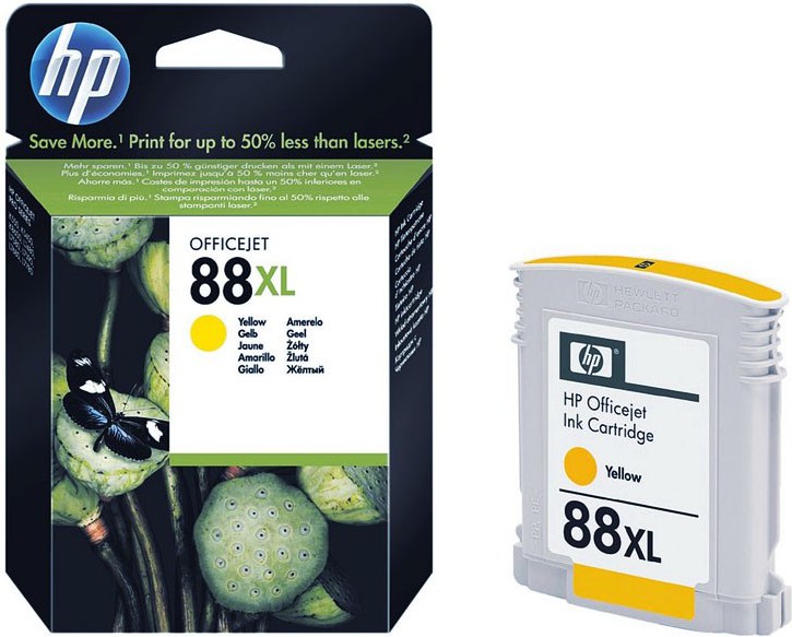 Картридж струйный HP № 88XL для OfficeJet Pro K550/K5400/L7580/L7680/L7780, желтый, (C9393AE) C9393AE