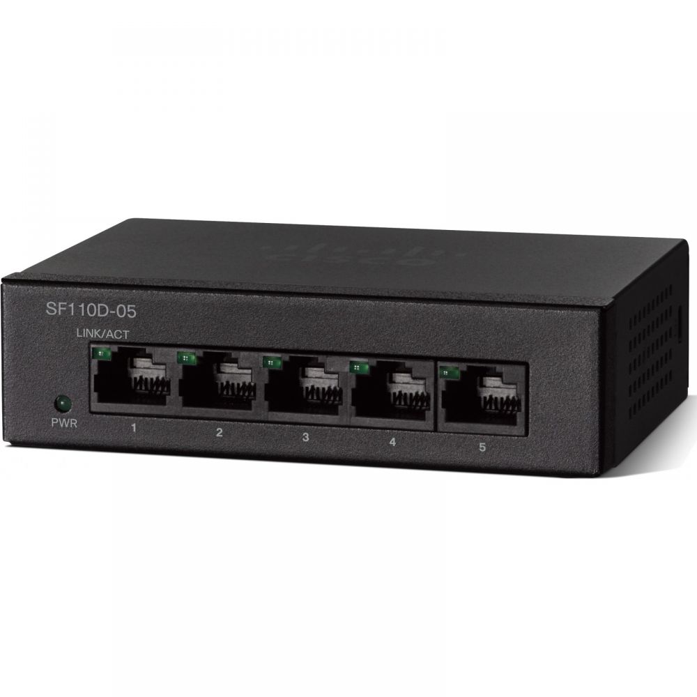 Коммутатор Cisco 5-Port 10/100 Desktop Switch SF110D-05-EU SF110D-05-EU