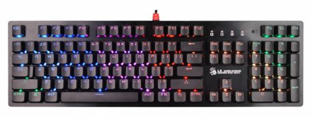 Клавиатура A4Tech   Bloody B820R Dual Color механическая черный/серый USB for gamer LED (B820R GREY (B B820R GREY (BLUE SWITCH) B820R GREY (BLUE SWITCH)