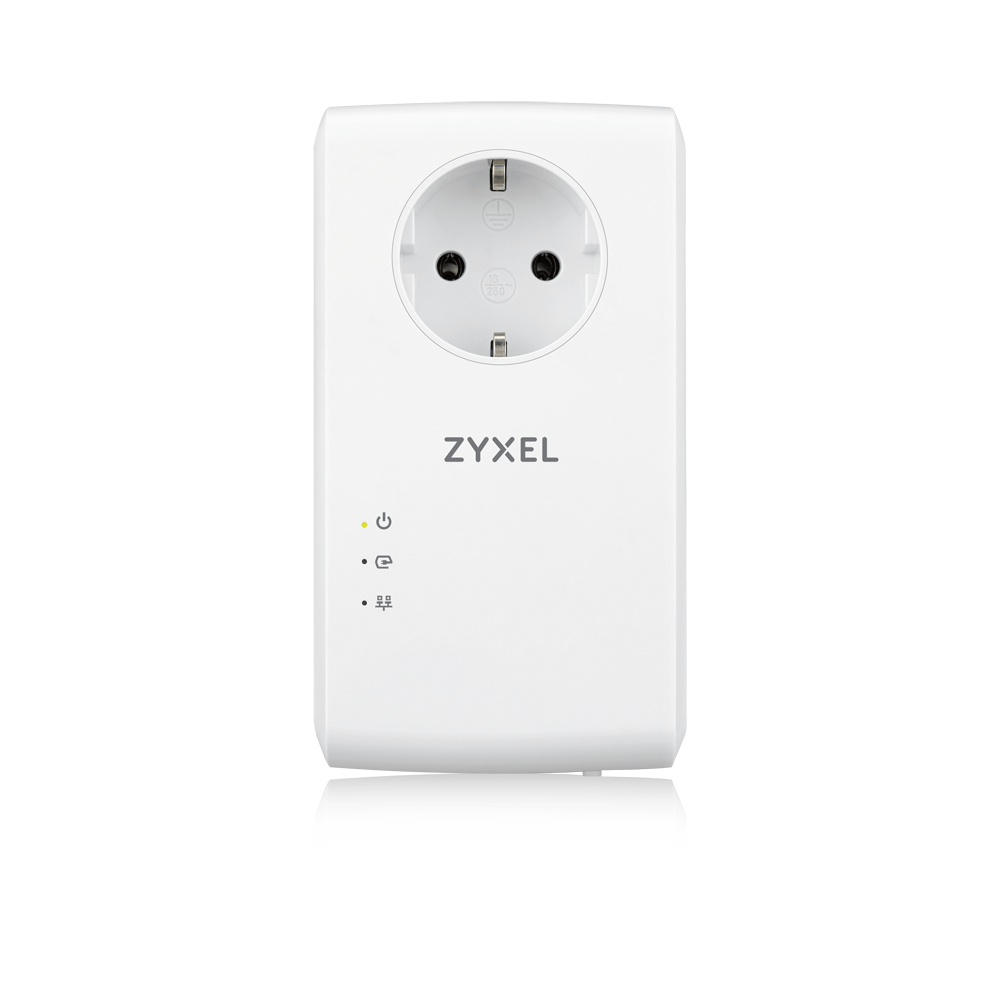 Адаптер ZYXEL гигабитный PLA5456 AV2000 MIMO Pass thru Powerline Gigabit Ethernet Adaptor Twin Pack PLA5456-EU0201F PLA5456-EU0201F