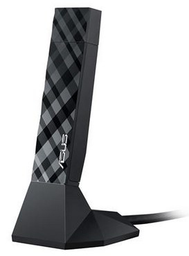 Адаптер Asus USB-AC56 // WI-FI 802.11ac, 400 + 867 Mbps USB 3.0 Adapter + внешняя антенна ; 90IG00A0-BM0N00 USB-AC56 USB-AC56