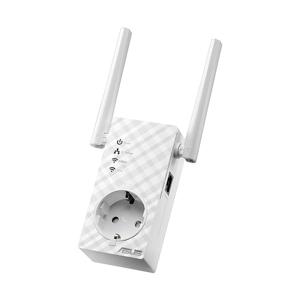 Репитер Asus RP-AC53 // WI-FI репитер, 802.11n + 802.11 ac, до 300 + 433Мбит/c, 2,4 + 5 гГц, LAN ; 90IG0360-BM3000 RP-AC53 RP-AC53