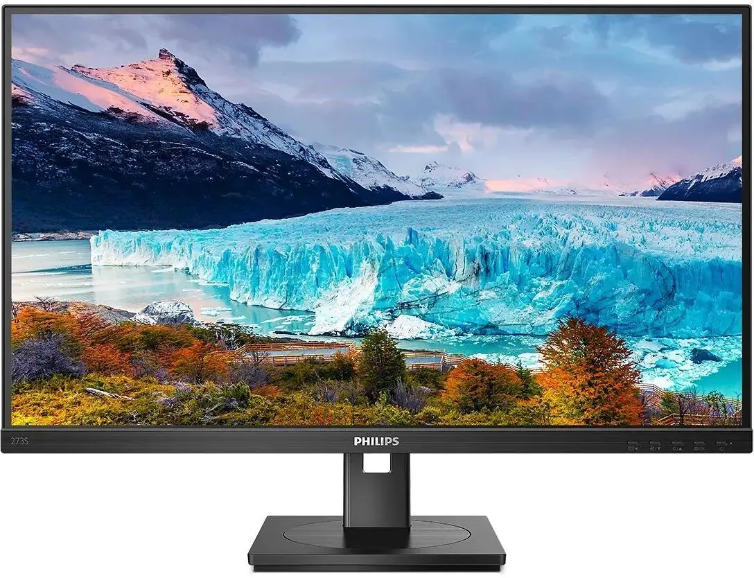 Монитор Philips  27'' 16:9 1920х1080(FHD) IPS, nonGLARE, 75 Hz, 300 cd/m2, H178°/V178°, 1000:1, 50М:1, 16.7M, 4ms, HDMI, DP, USB-C, Height adj, Pivot, Tilt, Swivel, Speakers, 3Y, Black 273S1 273S1