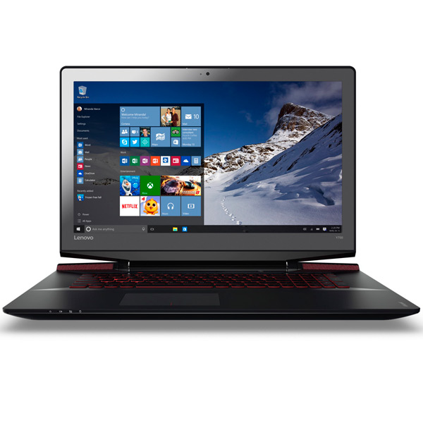 Ноутбук Lenovo Y700-17ISK/I7-6700HQ/17"/256GB+1TB1TB HDD 256GB SSD/GTX960M 4G/noDVD/WiFi+BT/W10 80Q00018RK