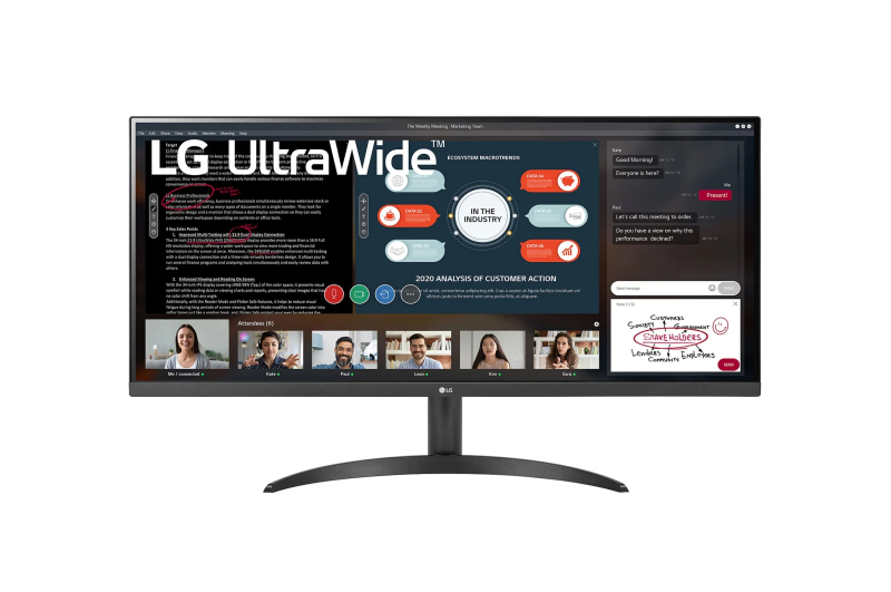 Монитор LG 34" UltraWide 34WP500-B черный IPS LED 21:9 HDMI матовая 250cd 178гр/178гр 2560x1080 FHD 75Hz FreeSync FHD 34WP500-B.ARUZ 34WP500-B.ARUZ #1