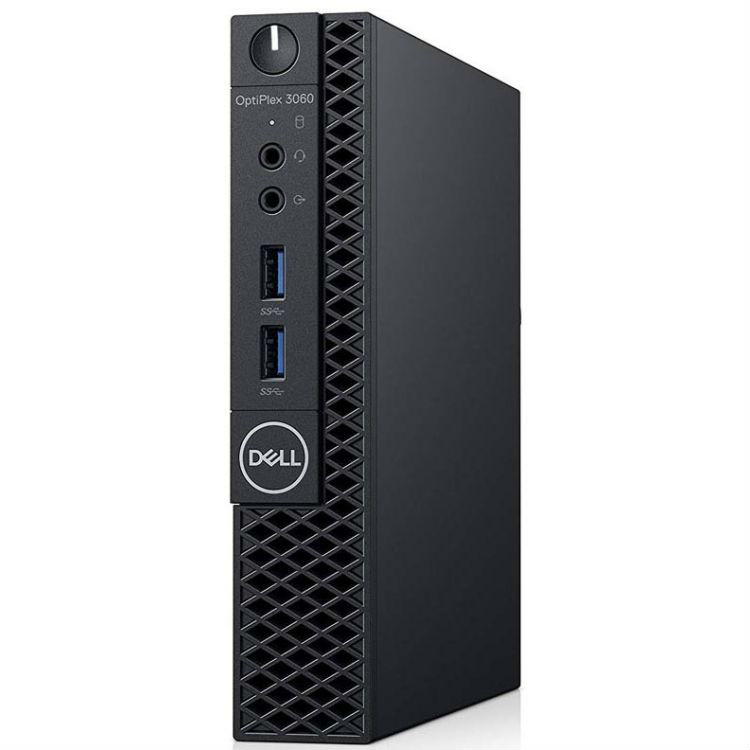 Компьютер Dell OptiPlex 3060 (3060-1110) Dell OptiPlex 3060 MFF, i3-8100T (3.1GHz,6MB,4C), 8GB (1x8GB) DDR4, 256GB SSD, UHD 630, keyb, mouse, Win10 Pro64, TPM,   3060-1110 3060-1110