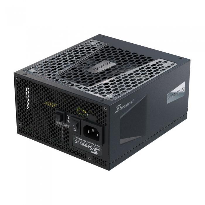 Блок питания Seasonic PRIME TX-850 Active PFC 0.99; Модульный МВ (20+4), 2xCPU(4+4),6xPCI-E(6+2),14xSATA, 5xMolex, 2xMolex to SATA 3.3 Adapter, fan 135mm, Premium Hybrid Fan Control; КПД>94%,100-240 В, 50-60 Гц, защиты OPP/OVP/UVP/ OCP/OTP/SCP, Energ SSR-850TR