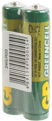 Батарея GP /24G-R03 40/200/1000 2 шт AAA (2шт. в уп-ке) 24G/R03 GP 24G-OS2 GP 24G-OS2