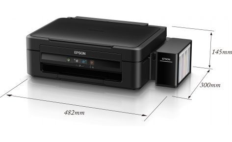 МФУ EPSON L222 (стр.+ сканер/ копир, Фабрика Печати, 27ppm, 5760x1440dpi, струйный, A4, USB 2.0)  C11CE56403