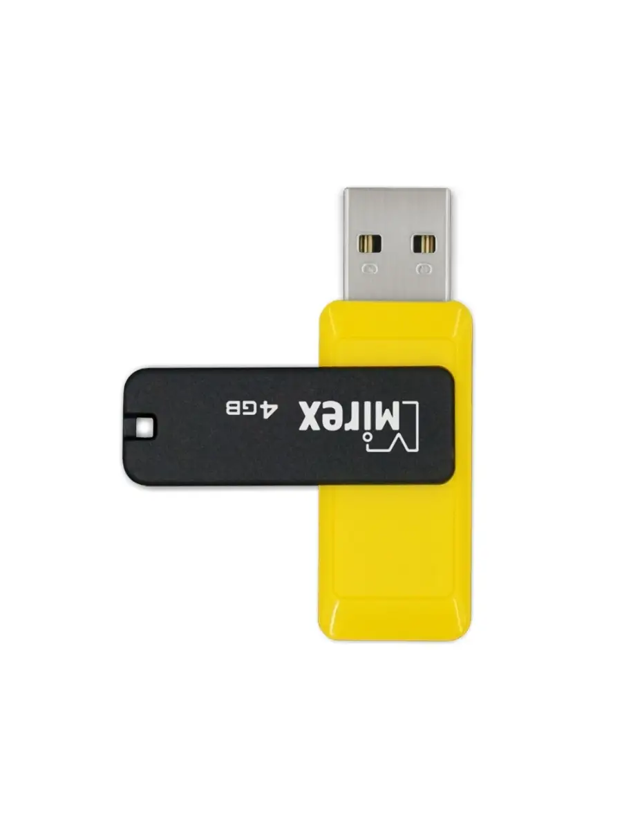 Флеш накопитель Mirex 13600-FMUCYL04 4GB,City,USB 2.0,желтый 13600-FMUCYL04 13600-FMUCYL04