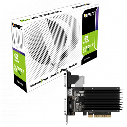 Видеокарта PALIT nVidia GeForce GT 710 , PA-GT710-2GD3H, 2Гб, DDR3, 7100hd46-2080h NEAT7100HD46-2080H