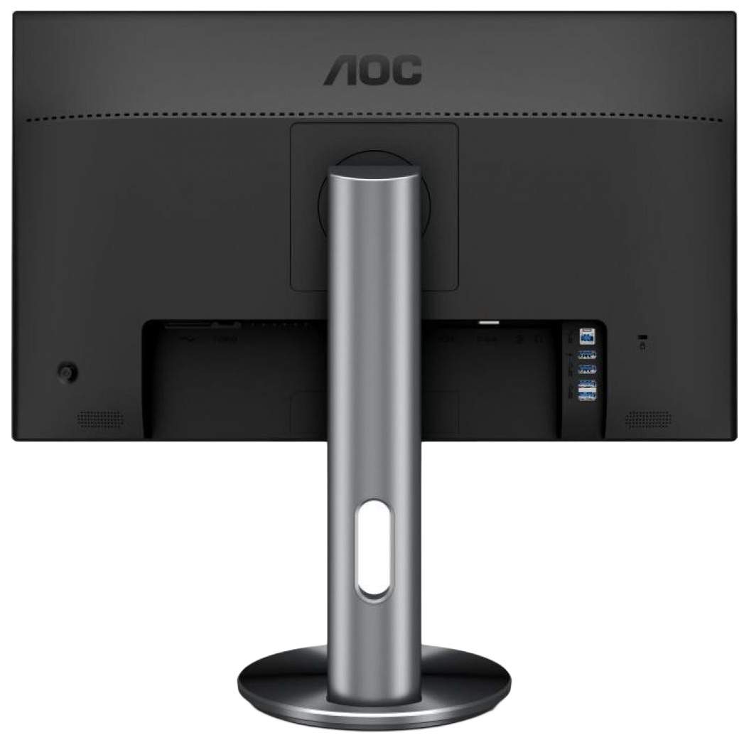 Монитор AOC 23.8'' [16:9] 1920х1080(FHD) IPS, nonGLARE, 250cd/m2, H178°/V178°, 100M:1, 4ms, VGA, HDMI, DP, USB-Hub, Pivot, Tilt, HAS I2490PXQU/BT I2490PXQU/BT
