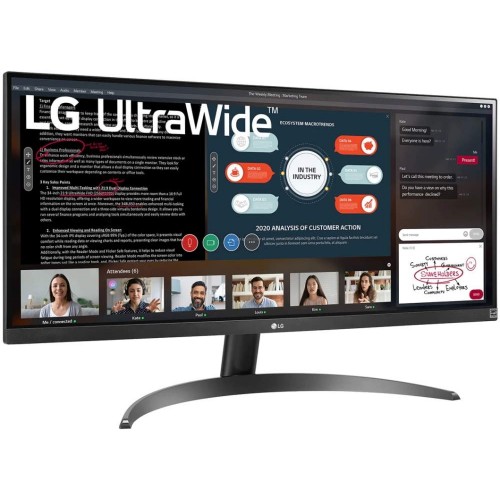 Монитор LG 29" UltraWide 29WP500-B черный IPS LED 21:9 (Ultrawide) HDMI матовая 250cd 178гр/178гр 2560x1080 FHD 5.2кг 29WP500-B.AEU 29WP500-B.AEU