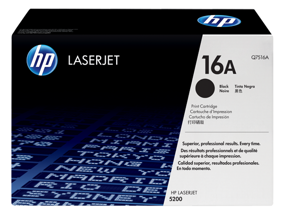 Тонер-картридж HP 16A Black для LJ 5200 Contract (12000 стр) Q7516AC Q7516AC