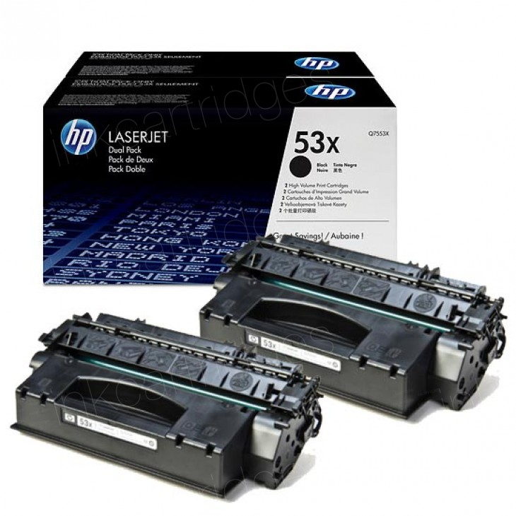Тонер картридж HP Q7553XD двойная упаковка для LJ P2015 (2x7 000 стp) Q7553XD