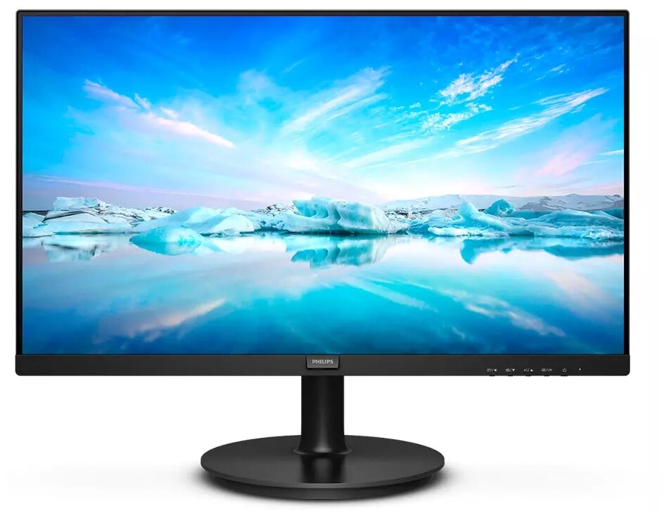 Монитор Philips 21,5" 222V8LA 1920x1080@75Гц VA LED LED 16:9 4ms VGA DVI HDMI Mega Infinity DCR 3000:1 178/178 250cd 2*Speakers 2Вт Tilt Black 222V8LA/00 222V8LA/00