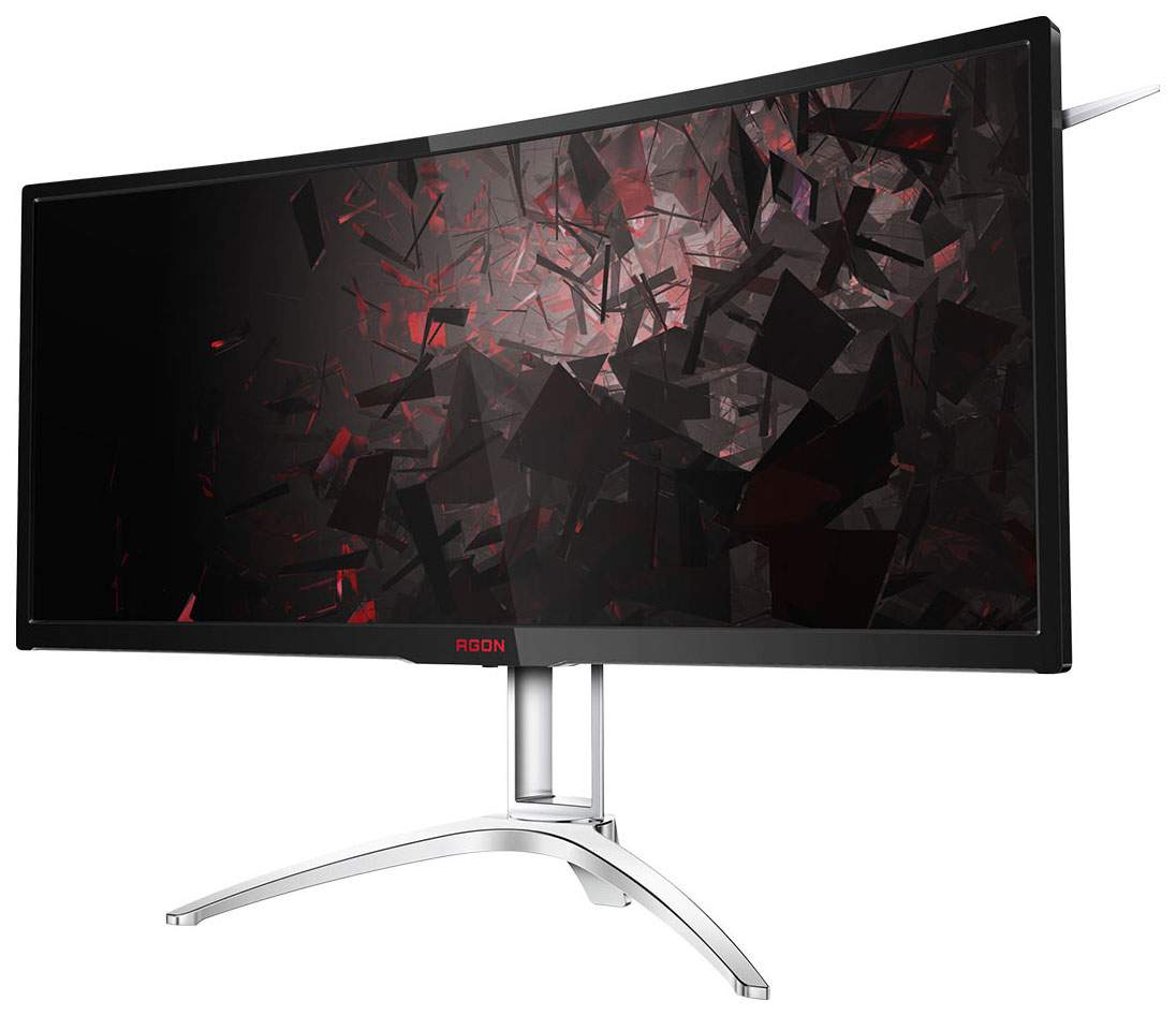Монитор AOC 35'' LCD [21:9] 2560х1080 MVA, nonGLARE, 300cd/m2, H178°/V178°, 50М:1, 4ms, VGA, DVI, HDMI, DP, USB-Hub, Tilt, HAS, Speakers, Audio out, 3Y, Black AG352QCX AG352QCX