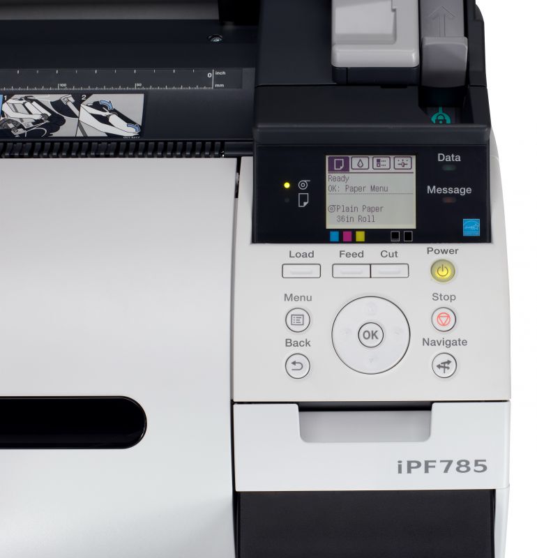 Плоттер Canon iPF785 36"/914mm, 5 colors(макс.объём-300мл), 2400x1200dpi, 32Gb (256Mb), HDD 320Gb, HP-GL/2, полистовая подача, верхняя загрузка рулона, СТЕНД, USB/LAN 8966B003 8966B003