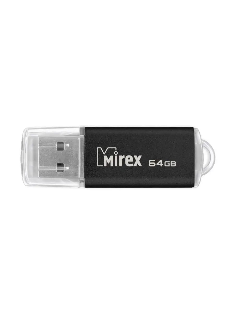 Флеш накопитель Mirex 13600-FMUUND64 64GB,Unit,USB 2.0,черный 13600-FMUUND64 13600-FMUUND64