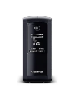 Источник бесперебойного питания CyberPower Value Pro 1000Va/550Wt, line-interactive, 4*Shuko, LCD, tower VP1000ELCD VP1000ELCD