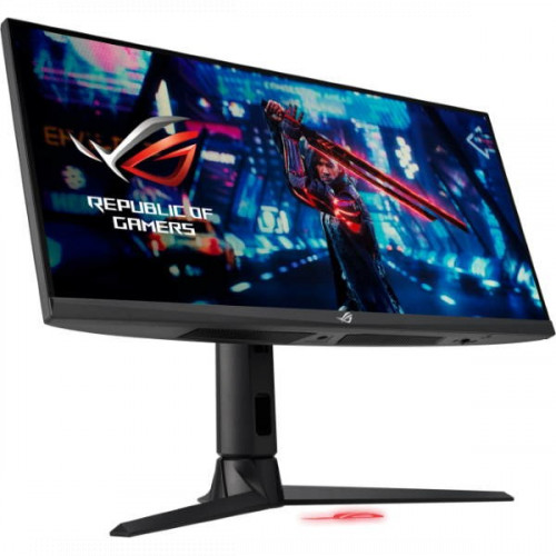 Монитор ASUS 29.5" ROG Strix IPS ProGaming, 2560x1080, 1ms, 300cd/m2, 178°/178°, 100Mln:1, HDMI, DP, USB-C, 220Hz, HDR10, MM, G-Sync, KVM support, Tripod socket, HAS, Black, 90LM07N0-B01170 3 years XG309CM XG309CM #6