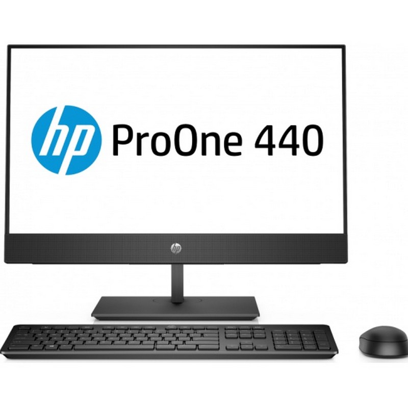 Моноблок HP ProOne 440 G5 23.8" Full HD i5 9500T (2.2)/8Gb/1Tb 7.2k/SSD256Gb/530 2Gb/Windows 10 Professional 64/GbitEth/WiFi/BT/150W/клавиатура/мышь/Cam/черный 1920x1080 8PG69ES 8PG69ES
