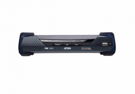 Удлинитель ATEN KVM USB HDMI+AUDIO+RS232, 10км при прямом подкл через SFP модуль/неогранич, через switch, 1xUTP Cat5e, HDMI+2xUSB A-тип+2xMINI JACK+DB9+SFP, 5xF+M, спец,шнур, PoE, (Virtual Media;макс,разр,3840х2160) KE8952-AX KE8952-AX
