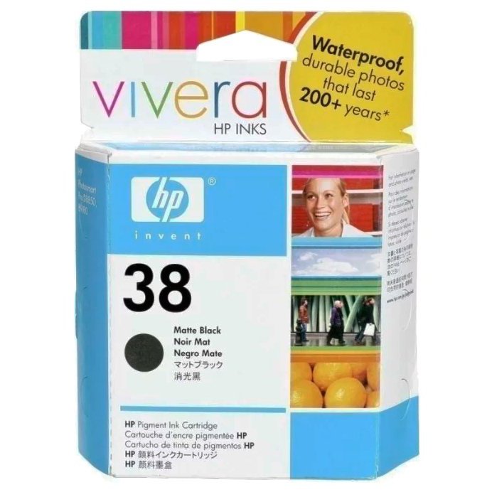 Картридж струйный HP №38 черный матовый для HP PS Pro B9180 C9412A C9412A