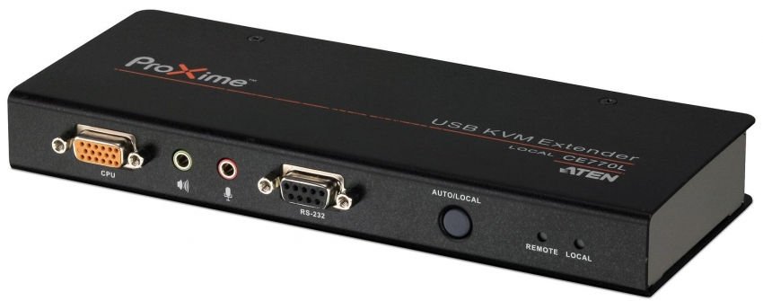 Удлинитель ATEN KVM USB+AUDIO+RS232, 300 м, 1xUTP Cat5e, без шнуров, Б.П.220> 5.3V CE770-AT-G CE770-AT-G