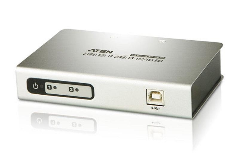 Конвертор ATEN USB<=>RS-422/485, USB B-тип>2xDB9, Female>Male, без Б.П. UC4852-AT UC4852-AT