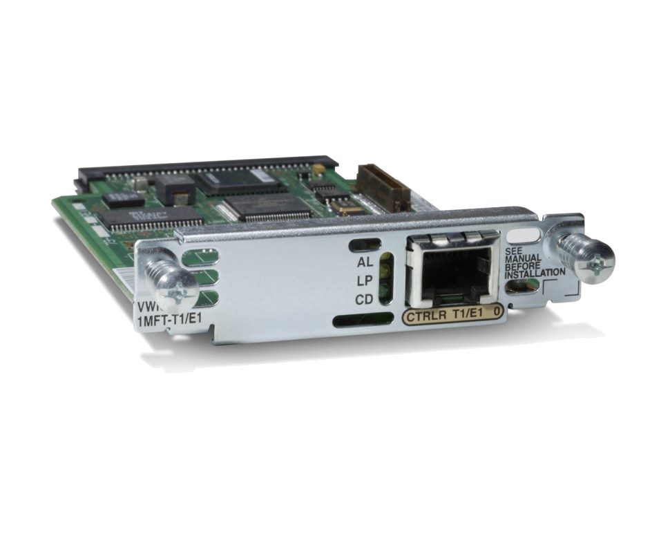 Модуль Cisco VWIC-1MFT-E1= 1-Port RJ-48 Multiflex Trunk (VWIC-1MFT-E1=) VWIC-1MFT-E1=