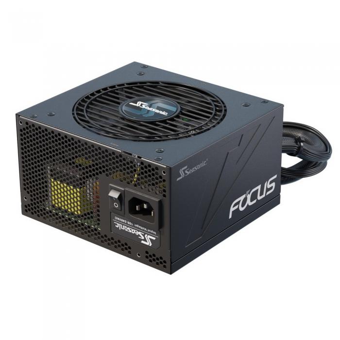 Блок питания Seasonic FOCUS GM-550 APFC 0.99; Модульный МВ(20+4), 1xCPU(4+4),2xPCI-E(6+2),6xSATA,3xMolex;Fan 120мм, S2FC ;КПД>87%;100-240В,50-60Гц;Защиты OPP/OVP/UVP/ OCP/OTP/SCP;EnergyStar,RoHS; MTBF>100000ч SSR-550FM SSR-550FM