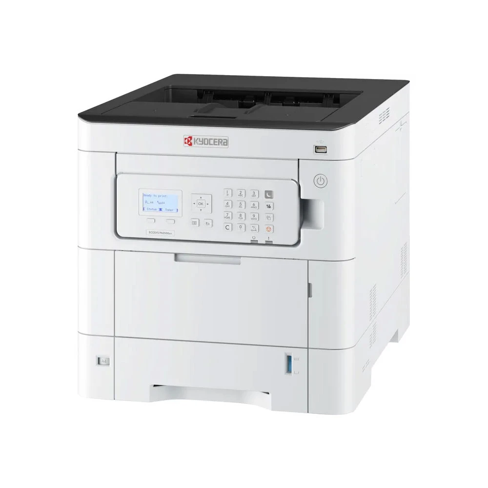 Принтер Kyocera  цветной PA3500cx (А4,30ppm,1200dpi,1024 Mb,1*500 лист.,DU,Сеть,USB 2.0,старт.компл.) (замена P6230cdn) 1102YJ3NL0 1102YJ3NL0