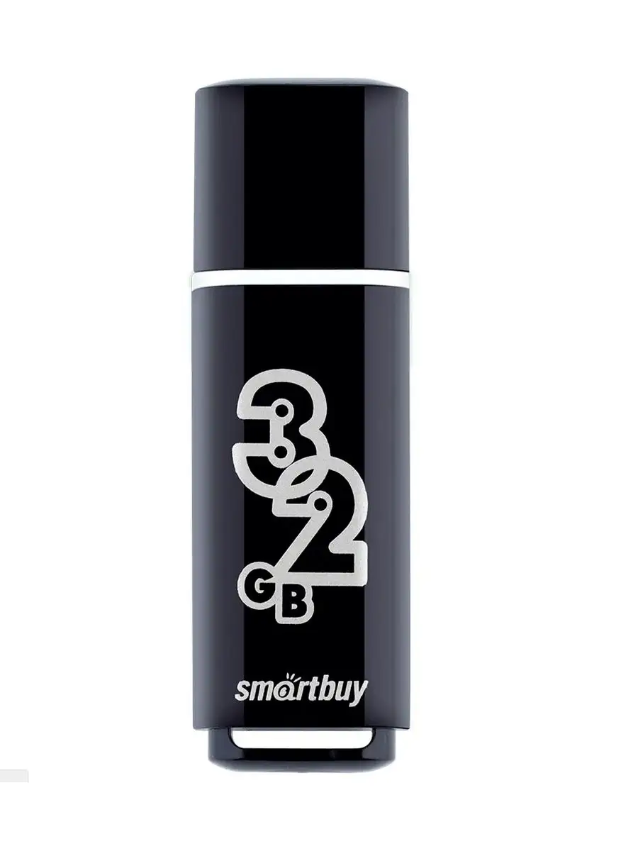 Флеш накопитель SmartBuy Glossy SB32GBGS-K 32Gb, USB2.0 (SB32GBGS-K) SB32GBGS-K