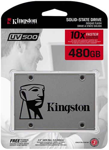 Твердотельный накопитель Kingston 480GB SSDNow UV500 SATA 3 2.5 (7mm height) 3D TLC SUV500/480G SUV500/480G