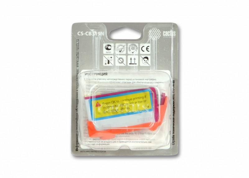 Картридж Cactus струйный CS-CB319N №178 пурпурный для HP PS B8553/C5383/C6383 (6мл) CS-CB319N CS-CB319N