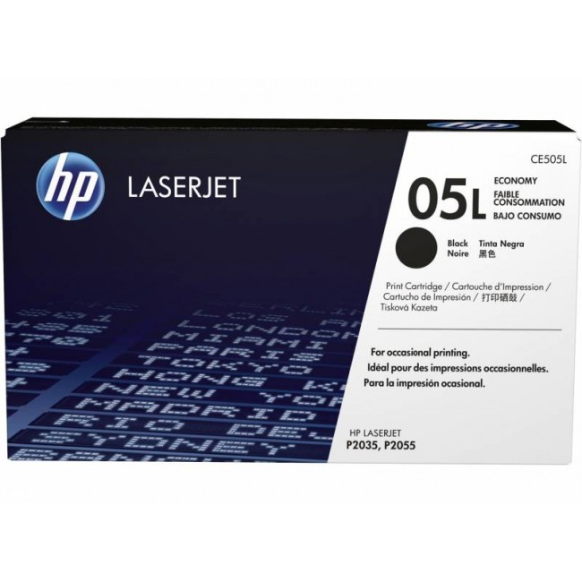 Тонер-картридж HP черный для HP LJ P2035/2055 (1000стр.) CE505L CE505L