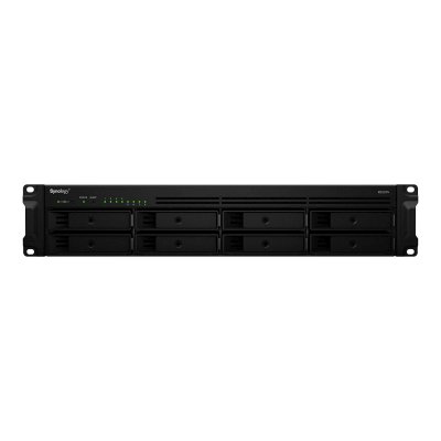 Сетевое хранилище Synology Rack 2U QC2.4GHzCPU/2GbDDR3-L(upto16)/RAID0,1,5,6,10/upto 8 hot plug HDDs SATA(3,5'or2,5')(upto 12 with RX418)/2xUSB3.0/1eSATA/iSCSI/4xGbE RS1219+ RS1219+