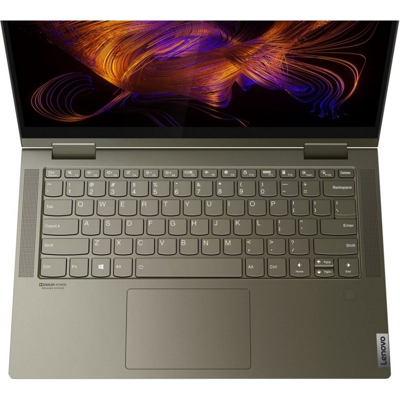 Ноутбук-трансформер Lenovo Yoga 7 14ITL5 Core i5 1135G7/8Gb/SSD512Gb/Intel Iris Xe graphics/14"/IPS/Touch/FHD (1920x1080)/Windows 10/d.green/WiFi/BT/Cam 82BH00ABRU 82BH00ABRU