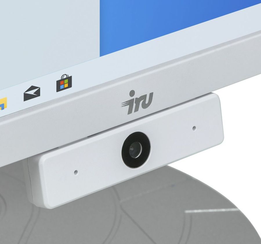 Моноблок iRU Office J2332 23.8" Full HD A8 9600 (3.1) 8Gb SSD240Gb R7 Windows 10 Home Single Language 64 GbitEth WiFi BT 120W Cam белый 1920x1080 1212476 1212476