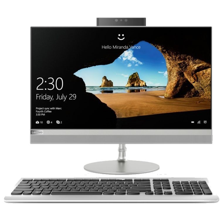 Моноблок Lenovo IdeaCentre 520-22IKU, Intel Core i3 6006U, 4Гб, 1000Гб, AMD Radeon 530 - 2048 Мб, DVD-RW, Free DOS, серебристый (f0d5002trk) f0d5002trk