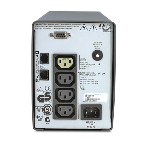 Источник бесперебойного питания APC Smart-UPS 420VA/260W, 230V, Line-Interactive, Data line surge protection, Hot Swap SC420I SC420I