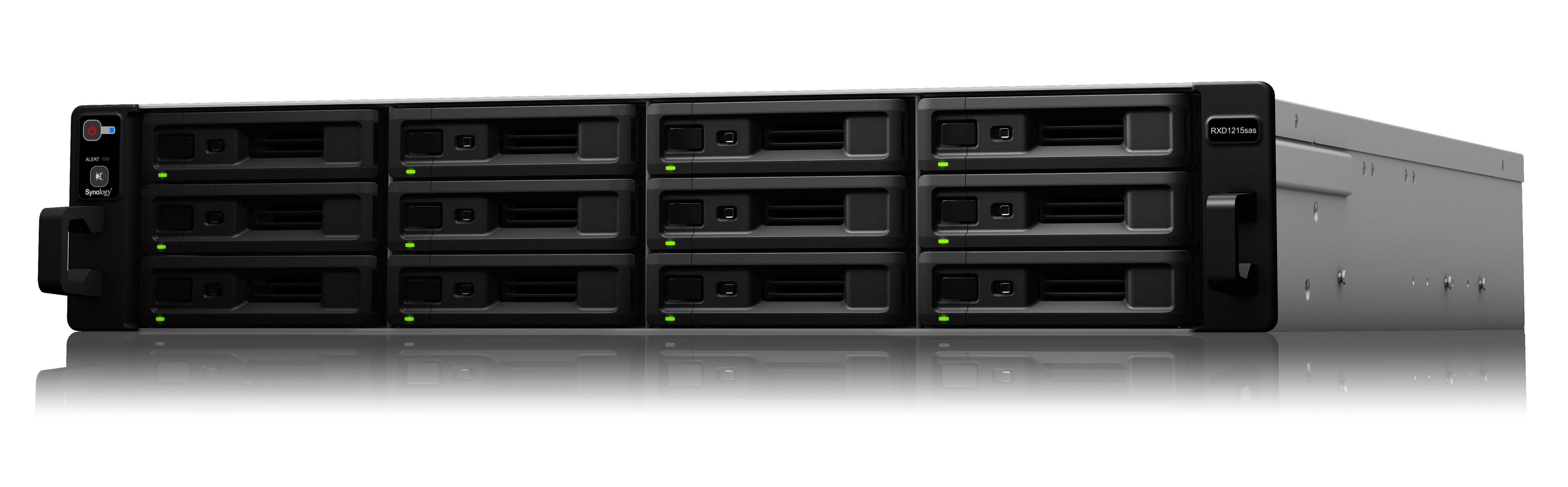 Модуль расширения Synology (Rack 2U) for RC18015xs+ up to 12hot plug HDDs SATA, SAS, SSD(3,5' or 2,5')/2xPS incl SAS Cbl RXD1215SAS RXD1215SAS
