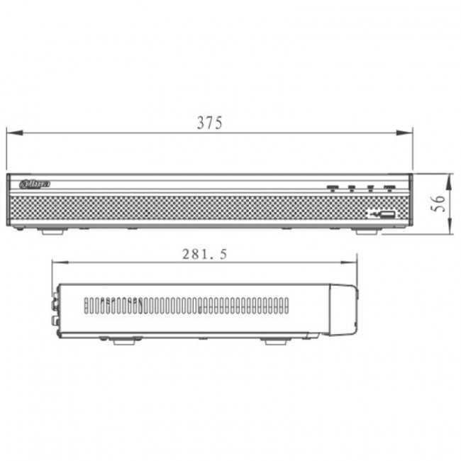 IP видеорегистратор Dahua DHI-NVR4232-4KS2 32-х канальный H.265/H.264 и 4K DHI-NVR4232-4KS2 DHI-NVR4232-4KS2