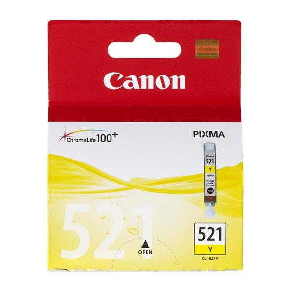 Картридж струйный Canon CLI-521Y желтый для Canon iP3600/ 4600/4700/MP540/550/560/620/630/640/980/990/MX860 (2936B004) 2936B004